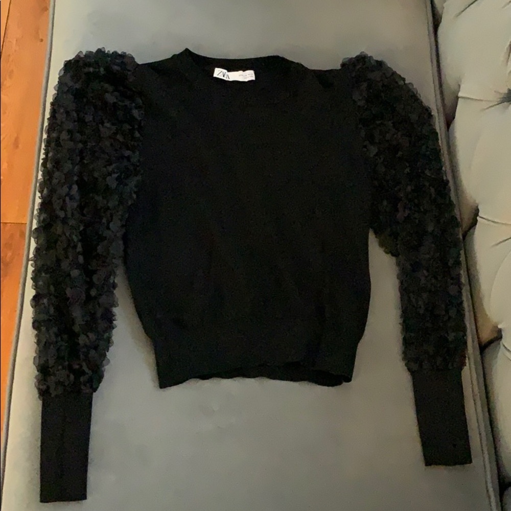 Zara lace detail top